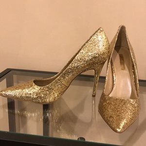 BCBG Gold Heels